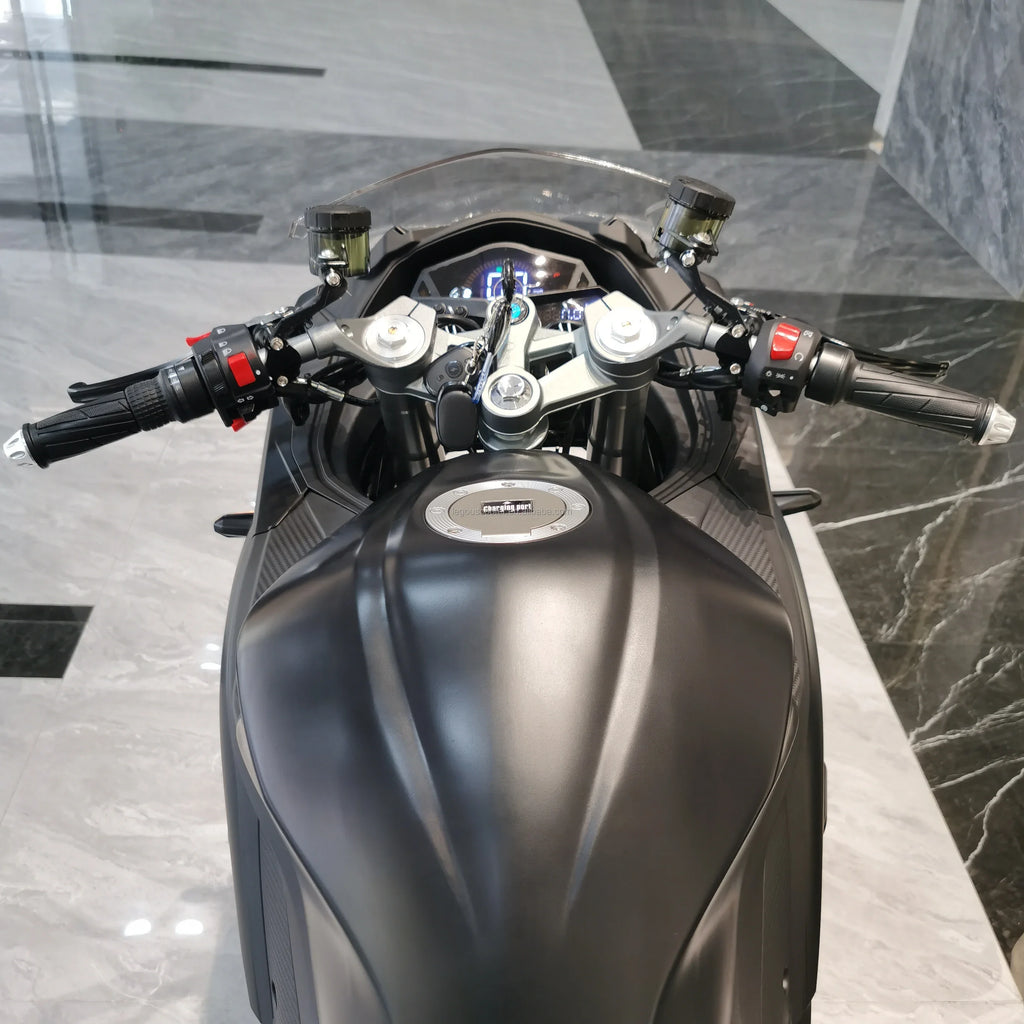 Mid Drive 8000W 10000W Belt Motor Reverse Shock Absorber Fat Tire Electric Motorcycles For Sale 250KM