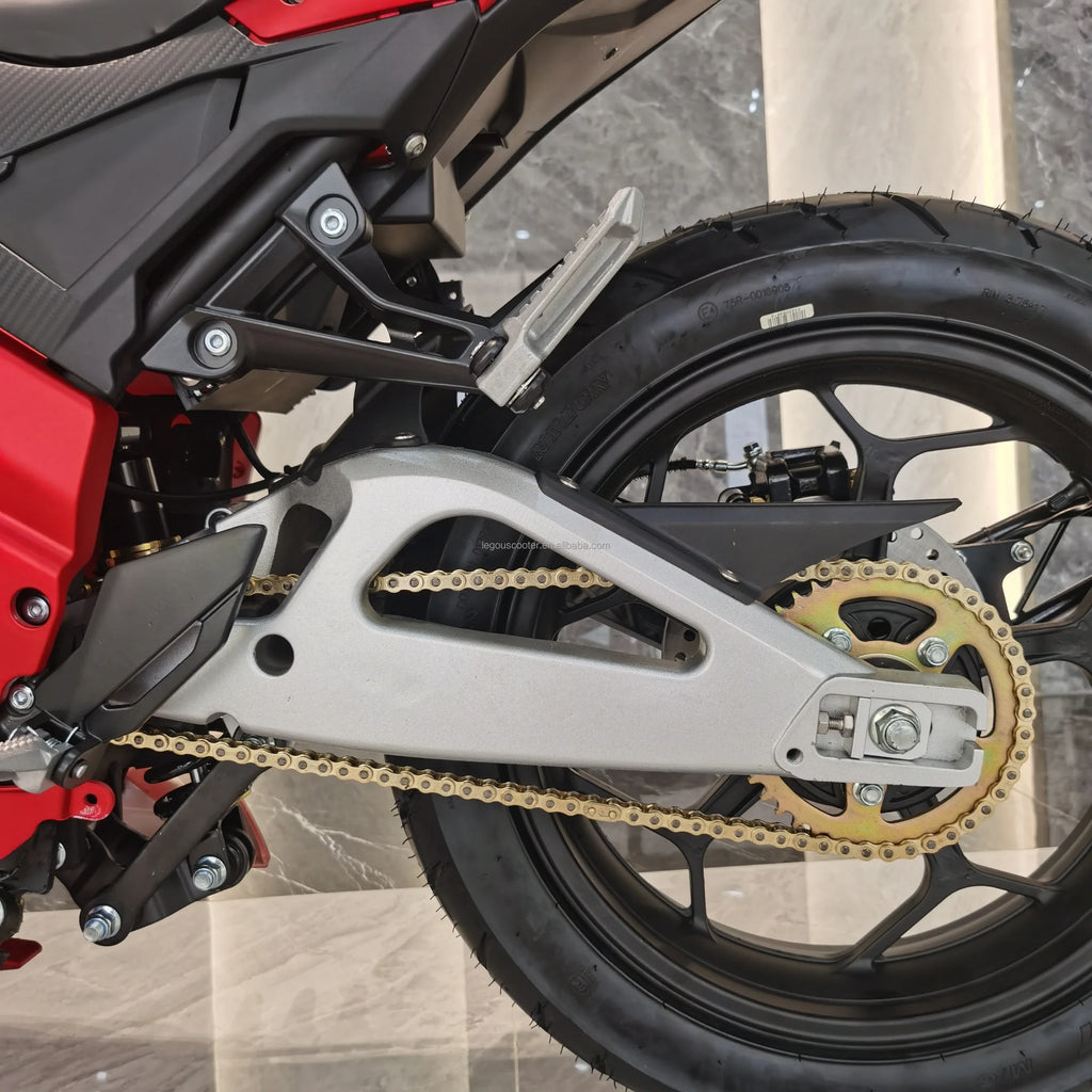 Mid Drive 8000W 10000W Belt Motor Reverse Shock Absorber Fat Tire Electric Motorcycles For Sale 250KM